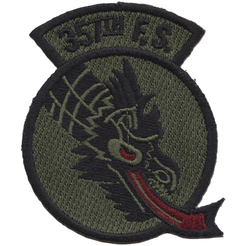 357th Fighter Squadron 357 FS US Air Force USAF Subdued Embroidered Patch